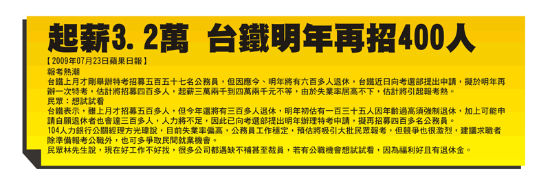 99台鐵再度招考