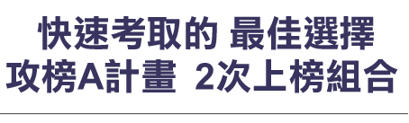 攻榜A計畫,兩次上榜組合