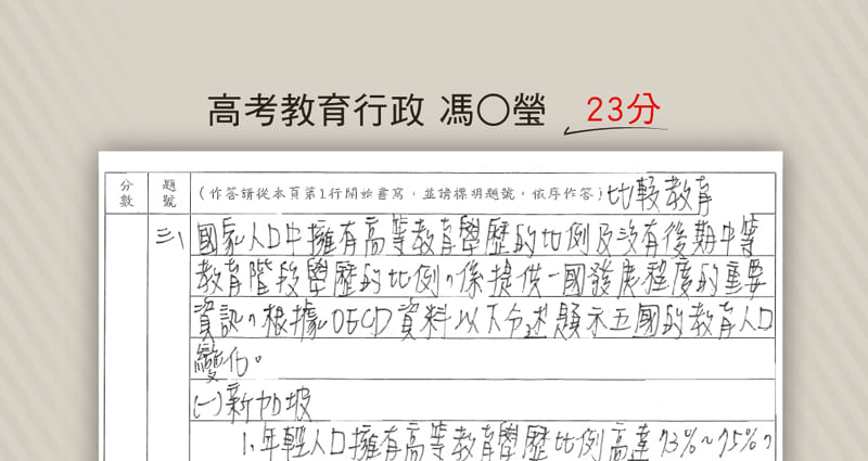 高考比較教育-馮O瑩